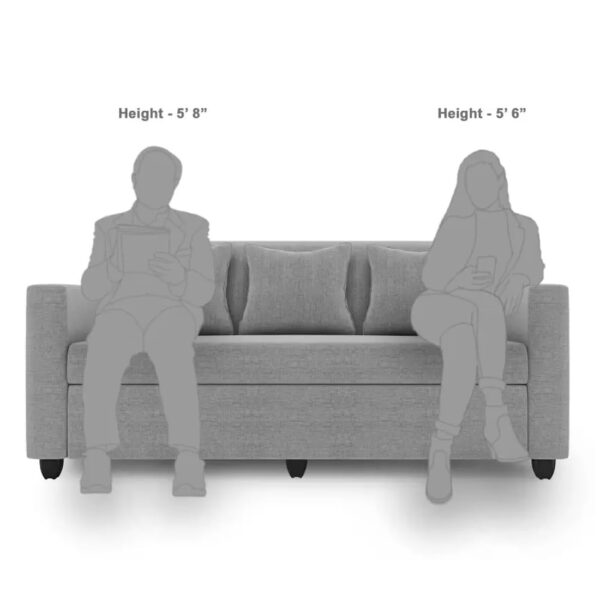 HANDWOOD FURNITURE 3 Seater Fabric Sofa Set for Living Room Furniture - Image 3